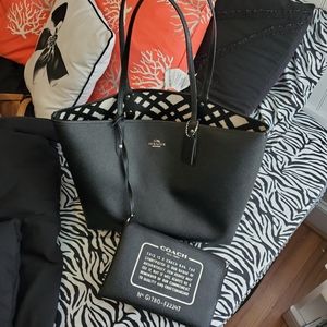 Coach reversible city tote